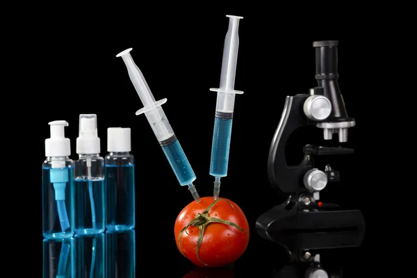 Geneticky modifikované rajčat vakcína — Stock fotografie