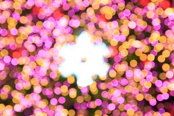 Defokussierte Weihnachten Bokeh Hintergrund am Weihnachtstag — Stockfoto