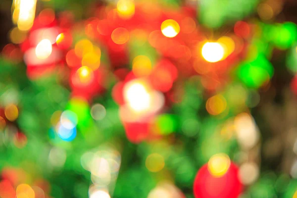 Decoração de Natal Bokeh, na árvore de Natal — Fotografia de Stock