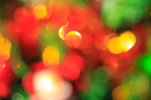 Bokeh Weihnachtsdekoration, am Weihnachtsbaum — Stockfoto