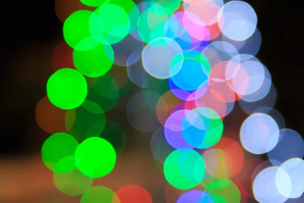 Defokussierte Weihnachten Bokeh Hintergrund am Weihnachtstag — Stockfoto