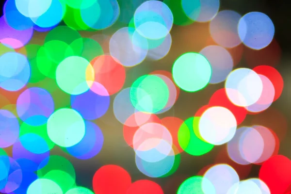 Defokussierte Weihnachten Bokeh Hintergrund am Weihnachtstag — Stockfoto