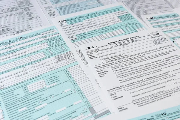 1040 tax form close up on desk. tax time. taxes concept