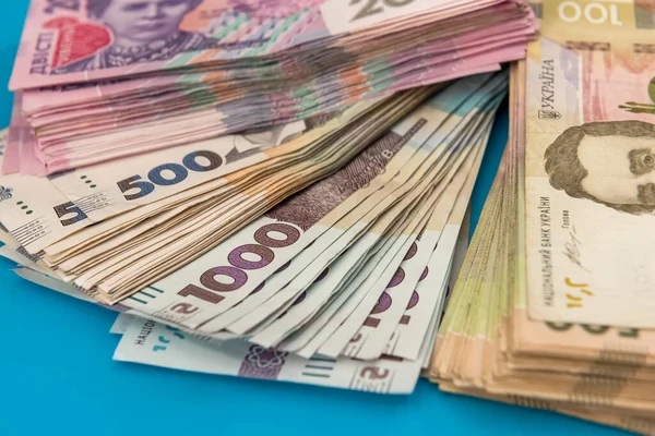 Ukrainische Griwna Geld Neue Scheine 1000 Und 500 Isoliert Auf — Stockfoto
