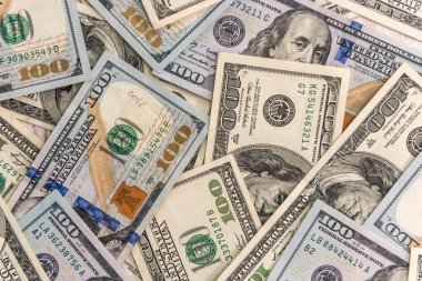 Arka plan olarak Amerikan kağıt dolar banknotları