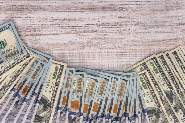 Dólar Mesa Madeira Clsoe Para Cima — Fotografia de Stock