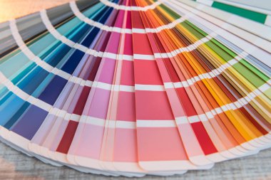 Tasarım için seçilmiş renkli kağıt spekülasyonu. Patern veya arkaplan için renk paleti.