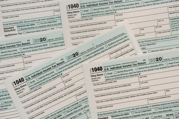 1040 US form individual income tax return form 2020. financial concept
