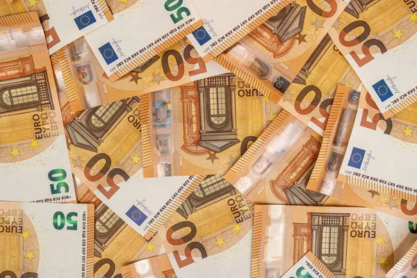 Affaires Finance Patrimoine Billets Euros Comme Toile Fond — Photo