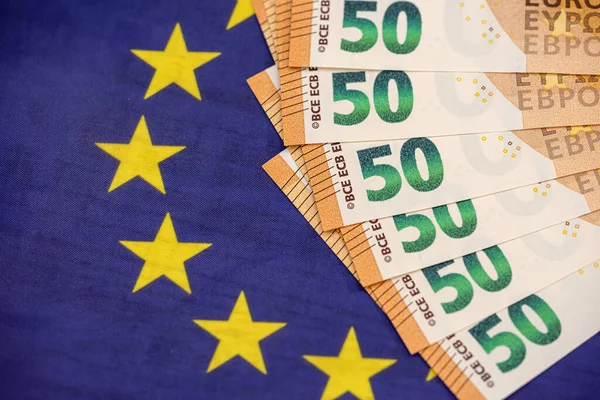 Euro Sedlar Glag Europa Finansieringskoncept — Stockfoto