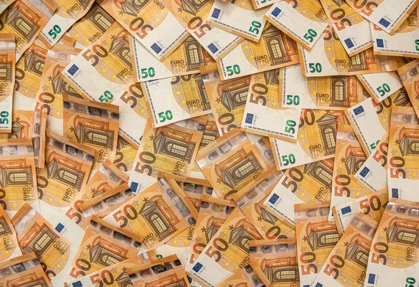 Επιχειρήσεις Χρηματοοικονομικά Πλούτος Ευρώ Χαρτονομίσματα Υπόβαθρο — Φωτογραφία Αρχείου