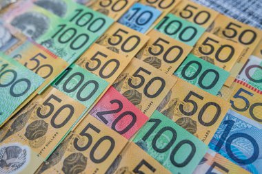 Canlı Avustralya Para Biriminin Yakın Çekimi: Mali Planlama ve Küresel Ekonomi Teması