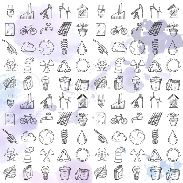 Ecology icons set. — Stock Vector