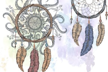 Rüya yakalayıcı elle çizilmiş