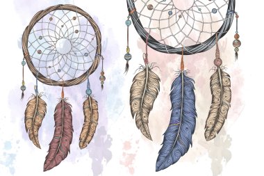 Rüya yakalayıcı elle çizilmiş