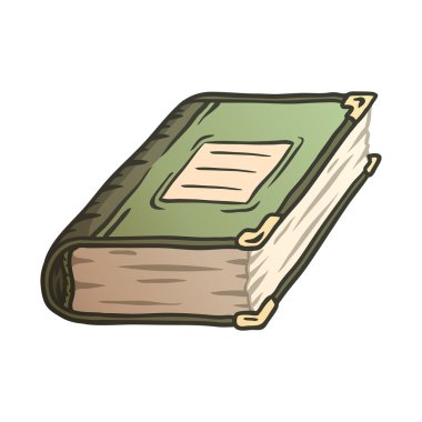 Karikatür kitap vektör Illustration el çekilmiş.