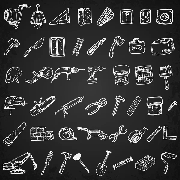 Big set of construction icons. — Stock Vector