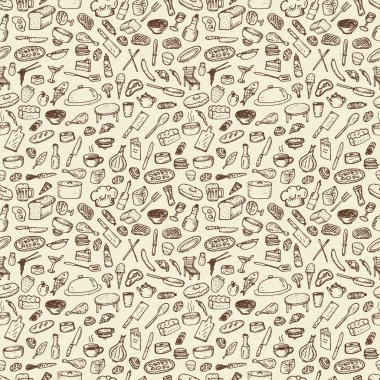 Restoran simge kümesi.