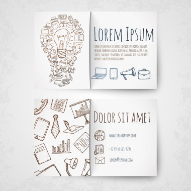 İş Kart Vektör Şablonu.