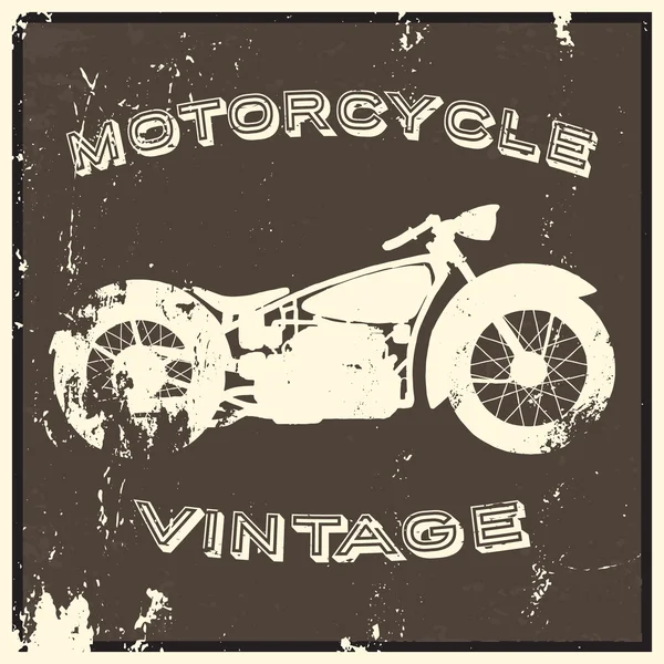 Vintage Etichetta moto . — Vettoriale Stock