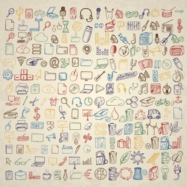 Gran conjunto de iconos para diferentes ocasiones . — Archivo Imágenes Vectoriales