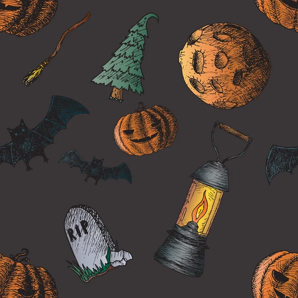 Conjunto de iconos para Halloween. — Archivo Imágenes Vectoriales