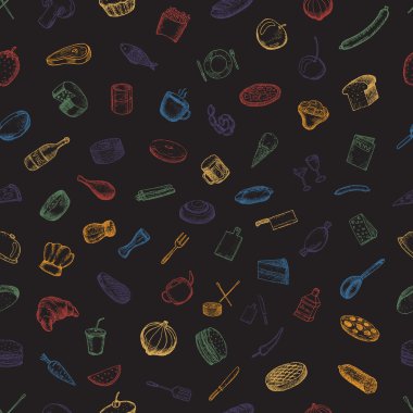 Restoran simge kümesi.