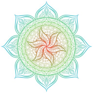 Mandala. Daire süsleme.