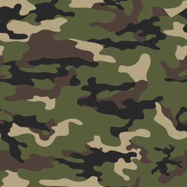 Askeri kamuflaj, modaya uygun vektör baskısı. Kusursuz bir geçmişi var. Ordu