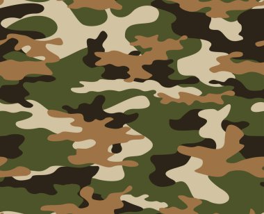 Vektör kamuflaj askeri geçmişi, kusursuz parmak izi. Süs.