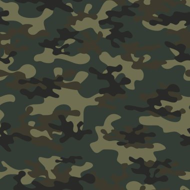 Kusursuz kamuflaj deseni. Soyut modern askeri kamuflaj dokusu. Vektör illüstrasyonu