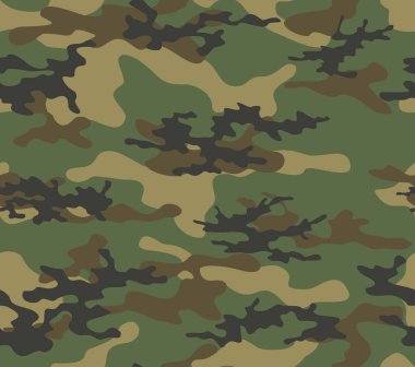 Kamuflaj vektörü klasik kusursuz desen, baskı giysileri için askeri doku, kumaş.