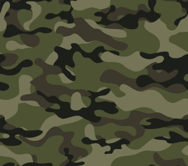 Haki kamuflaj, modaya uygun doku, tekstil için orman deseni..
