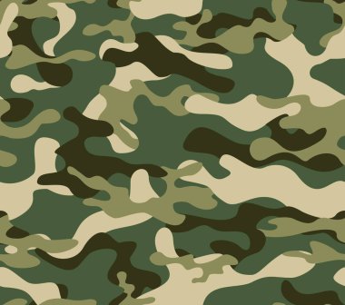 Kamuflaj geçmişi, ordu parmak izleri, kusursuz kalıplar. Moda arkaplanı