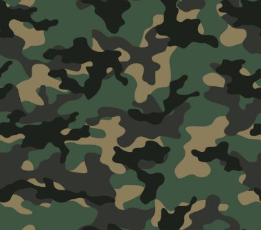 Kamuflaj geçmişi, ordu parmak izleri, kusursuz kalıplar. Moda arkaplanı