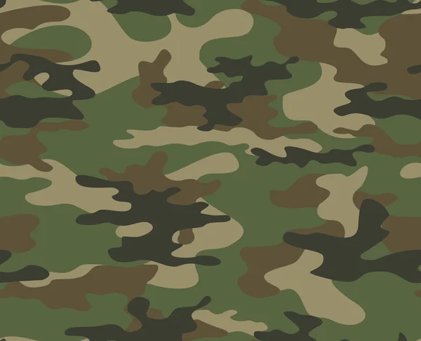 Camuflaje Verde Vector Patrón Sin Costura Textura Militar Moderno Patrón — Vector de stock