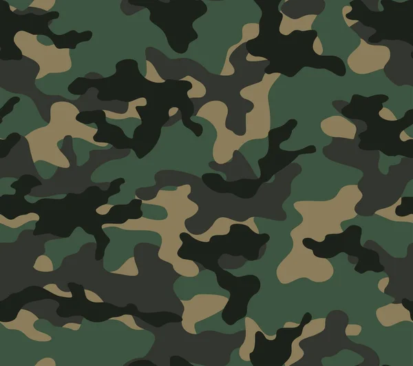 Fondo Camuflaje Estampado Del Ejército Sin Costuras Fondo Moda — Vector de stock