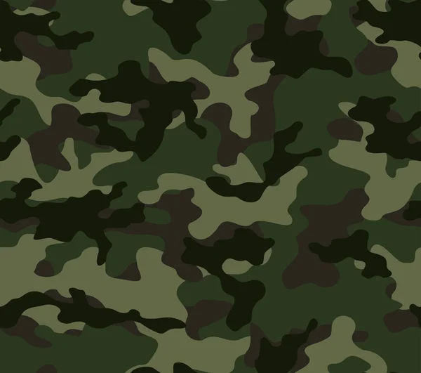 Camouflage Fond Vert Motif Sans Couture Imprimé Par Armée Mode — Image vectorielle