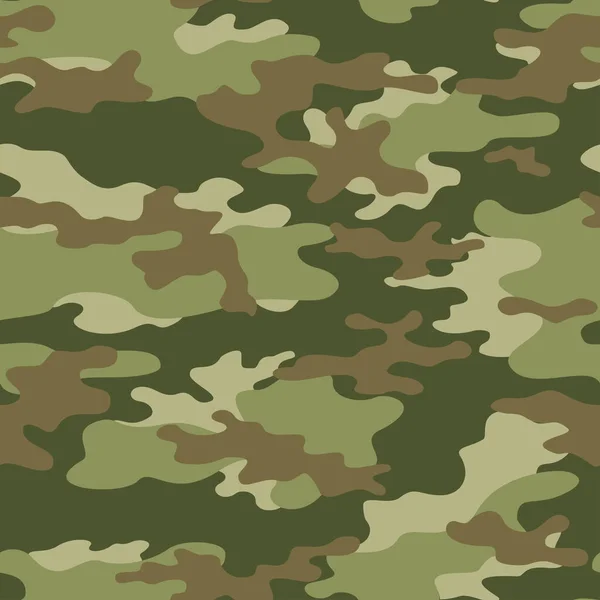 Vector Military Camouflage Background Trendy Army Texture Textile — Stock vektor