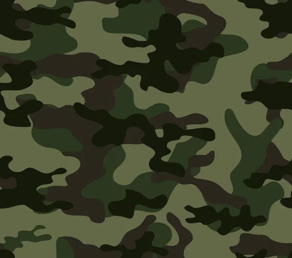 Vector Military Camouflage Background Trendy Army Texture Textile — Stock Vector