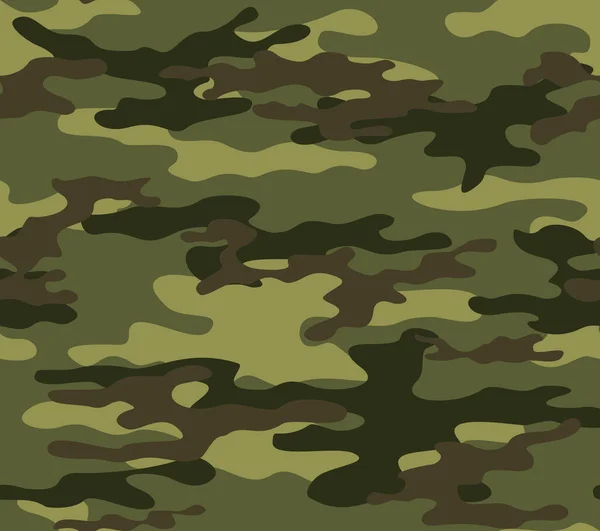 矢量军事迷彩背景 流行的军队纹理纺织品 — 图库矢量图片