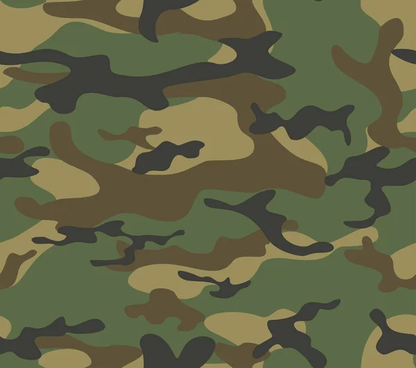 Camuflaje Verde Vector Patrón Sin Costura Textura Militar Moderno Patrón — Vector de stock