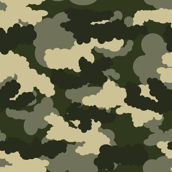 矢量军事迷彩背景 流行的军队纹理纺织品 — 图库矢量图片