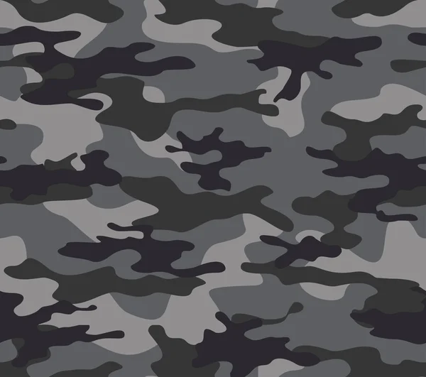 Gris Patrón Camuflaje Vector Fondo Moda Sin Costuras — Archivo Imágenes Vectoriales