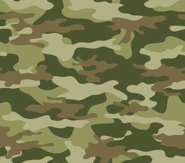 Vector Military Camouflage Background Trendy Army Texture Textile — Stock Vector