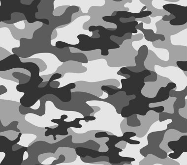 Gri arka plan kamuflajı, avlanma askeri modeli. Süs