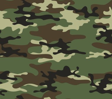 Ordu kamuflaj deseni, vektör izi. Süs. Avlanma izi