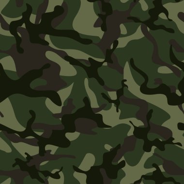 Yeşil kamuflaj deseni, vektör deseni, moda desen. Ordu