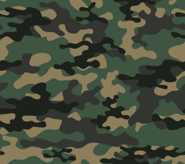 Kamuflaj vektör geçmişi, askeri dokusu kusursuz desen. Orman tasarımı.