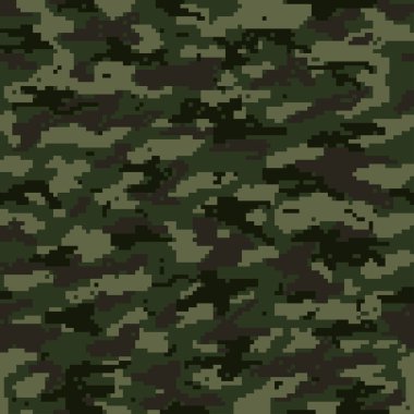 Piksel kamuflaj deseni, kusursuz vektör arkaplanı.